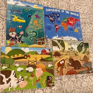 Like new bundle of four kids 25 piece puzzles